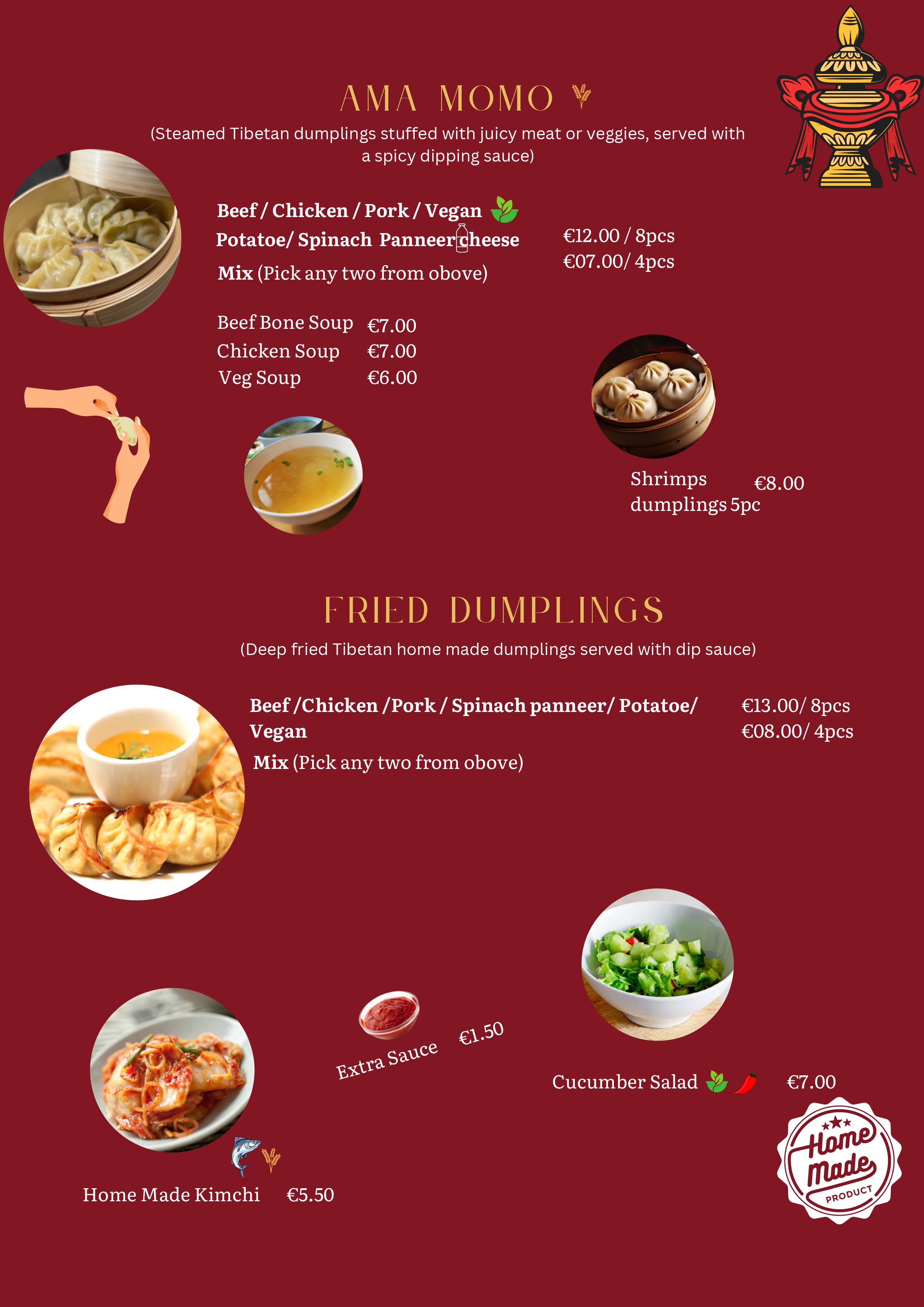 AMA MOMO & FRIED DUMPLINGS